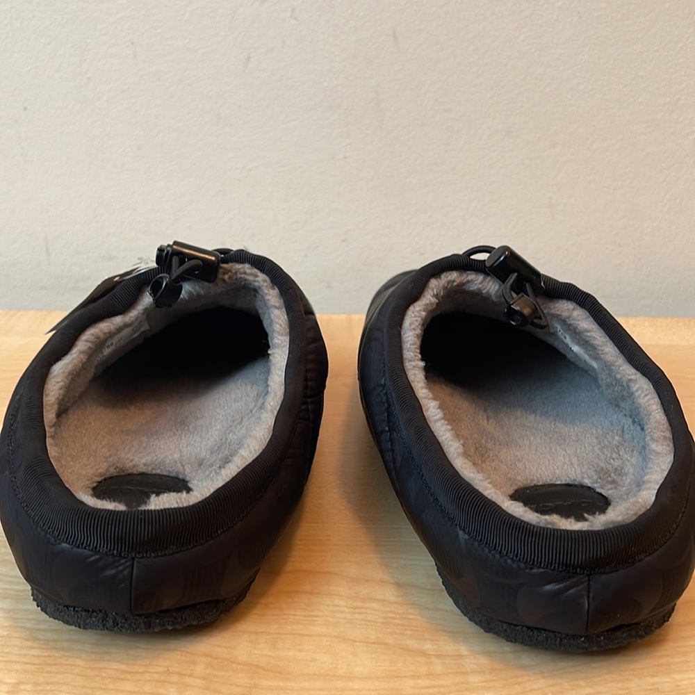 Coach Rachelle Monogram Quilted Nylon Drawstring Toggle-Slippers- 2 Colors - New - Picture 8 of 13